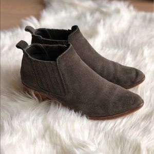 Olive/grey dolce vita booties.